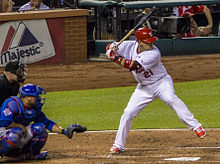 This is a 2012 photo of Allen Craig of the St. Louis Cardinals baseball  team. This image reflects the Cardinals active roster as of Wednesday, Feb.  29, 2012, when this image was