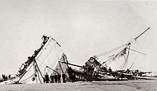 Amazon Amazon (ship, 1886), Wreck on Port Talbot.jpg