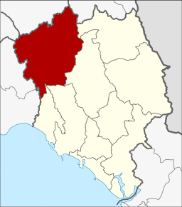 Amplasarea districtului în provincia Chanthaburi