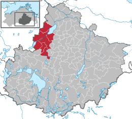 Amt Malchin am Kummerower See – Mappa