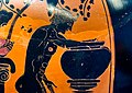 Andokides Painter ARV 4 9 Herakles reclining with Athena (12a)