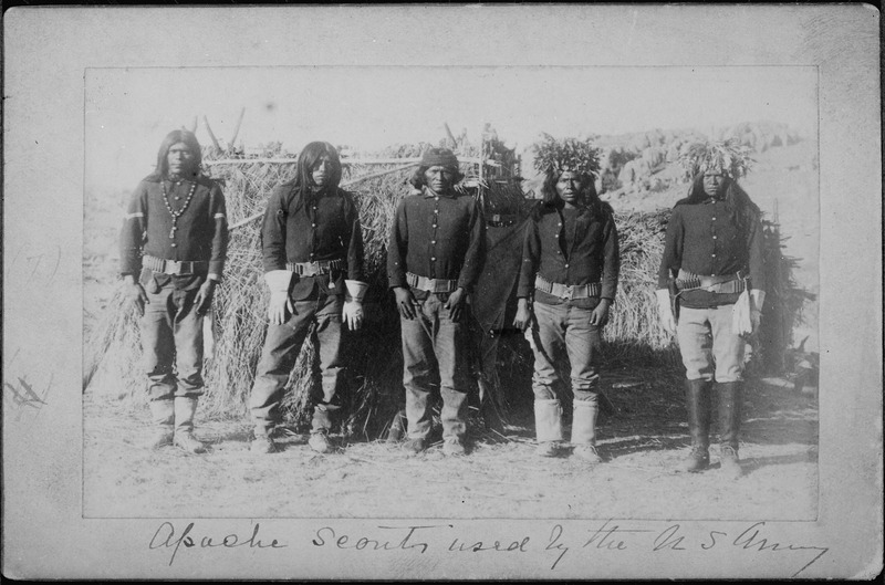 File:Apache scouts used by the U.S. Army (From L. D. Greene Album). - NARA - 533091.tif