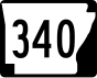 Highway 340 marker