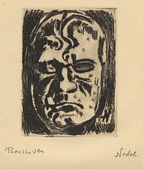 Beethovens dødsmaske, før 1938