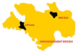 Kaart van Briceni