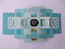 A foldscope Aufgebautes Foldscope.jpg