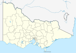 Map showing St James the Great church in Victoria, Australia