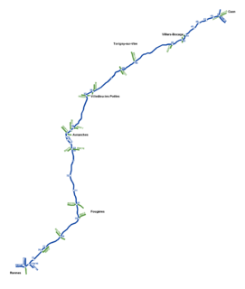 A84 autoroute road in France