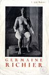 Utstillingskatalog: Germaine Richier: Galerie Georges Moos, 12, Rue Diday, Genève, 23. mars - 11. april [1947].  Samling av biblioteket for kunst og arkeologi, Genève.