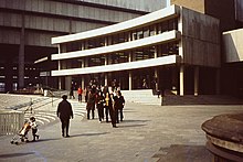 The curved facade of the Lending Library, circa 1975 BCL 1970s.jpg