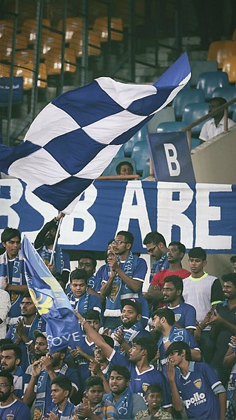 BSB cheering for Chennaiyin in 2017