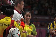 Deutsch: Badminton bei den Olympischen Jugendspielen 2018; Tag 4, 10. Oktober 2018; Viertelfinale Mädchen: Vu Thi Anh Thu (Vietnam) - Goh Jin Wei (Malaysia) 12-21, 9-21 26′ English: Badminton at the 2018 Summer Youth Olympics at 10 October 2018 – Girls Quarterfinal: Vu Thi Anh Thu (Vietnam) vs Goh Jin Wei (Malaysia) 12-21, 9-21 26′