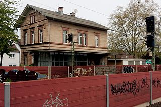 <span class="mw-page-title-main">Darmstadt-Wixhausen station</span> Railway station in Darmstadt, Germany