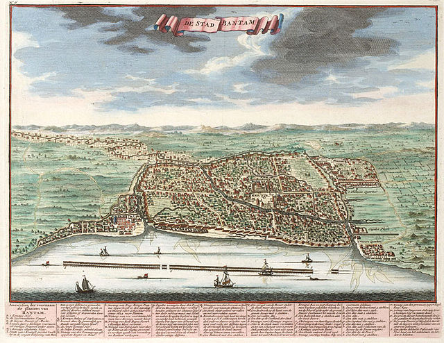 François Valentijn's painting of Banten in 1694