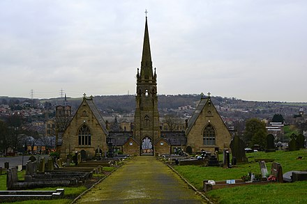 Западный йоркшир. Batley город. United Kingdom Batley. Great Britain, Batley, West Yorkshire.