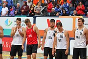 Deutsch: Beachhandball Europameisterschaften 2019 (Beach handball Euro); Tag 6: 7. Juli 2019 – Männerfinale, Dänemark-Norwegen 2:0 (25:18, 19:16) English: Beach handball Euro; Day 6: 7 July 2019 – Men's Final – Denmark-Norway 2:0 (25:18, 19:16)