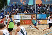 Deutsch: Beachhandball Europameisterschaften 2019 (Beach handball Euro); Tag 6: 7. Juli 2019 – Männerfinale, Dänemark-Norwegen 2:0 (25:18, 19:16) English: Beach handball Euro; Day 6: 7 July 2019 – Men's Final – Denmark-Norway 2:0 (25:18, 19:16)