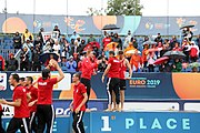 Deutsch: Beachhandball Europameisterschaften 2019 (Beach handball Euro); Tag 6: 7. Juli 2019 – Siegerehrungen English: Beach handball Euro; Day 6: 7 July 2019 – Medal ceremony