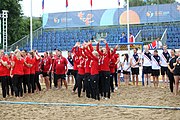 Deutsch: Beachhandball Europameisterschaften 2019 (Beach handball Euro); Tag 6: 7. Juli 2019 – Siegerehrungen English: Beach handball Euro; Day 6: 7 July 2019 – Medal ceremony