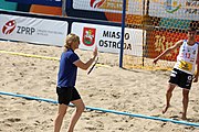 Deutsch: Beachhandball Europameisterschaften 2019 (Beach handball Euro); Tag 2: 3. Juli 2019 – Männer, Vorrunde Gruppe A, Spanien-Norwegen 1:2 (22:26, 28:22, 8:10) English: Beach handball Euro; Day 2: 3 July 2019 – Men Preliminary Round Group A - Spain-Norway 1:2 (22:26, 28:22, 8:10)