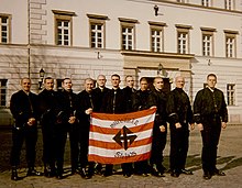 "Hungaria Skins" with a flag evoking the Arrow Cross in 1997 Becsulet napja 1997-02-15.jpg