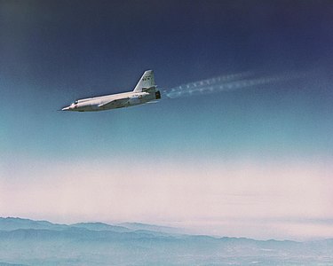 The X-2 (46-674) in-flight.