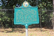 Historical marker Bellevue historical marker - Tallahassee Museum.jpg