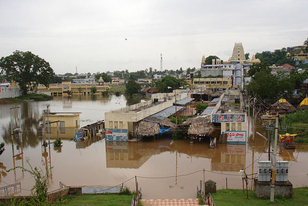 Bhadrachalam Temple during 2005 floods