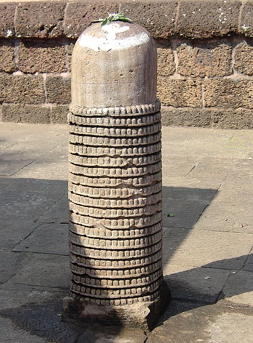 Sahasralinga, a shiva linga at the Parashurameshvara Temple, carved with 1000 miniature representations of itself.