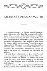 Adèle Bibaud, Le secret de la marquise, 1906    