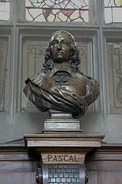 Buste de Blaise Pascal.