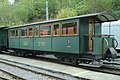 Personenwagen C4 171 mit Holzkohlenheitzung der Süddeutsche Eisenbahn-Gesellschaft (SEG), 2010 in Chamby-Musée (Chaulin)