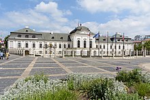 Grassalkovich Palace, seat of the president of Slovakia Bratislava Grassalkovich Palace 01.jpg