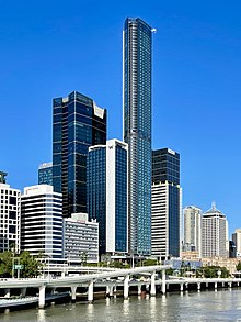 The One in Brisbane in April 2021 Brisbane Quarter and The One topped out, Brisbane, March 2021, 02.jpg