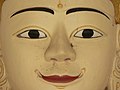 English: Face of Lord Buddha, Shwesandaw Paya, Twante, Myammar Deutsch: Gesicht Buddha, Shwesandaw Pagode, Twante, Myammar