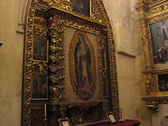 Altar piece of Virgen de Guadalupe