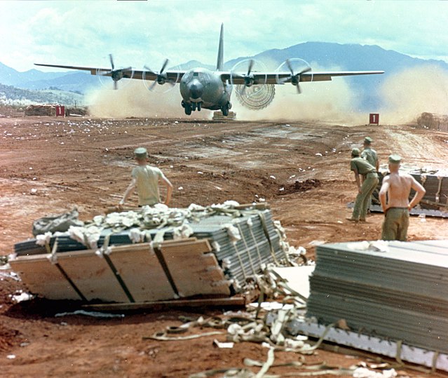 C-130 LAPES drop in Vietnam