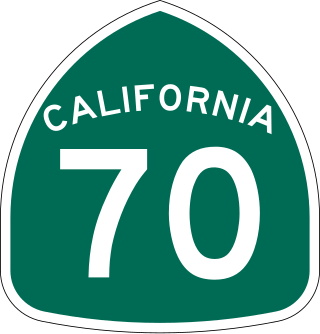 <span class="mw-page-title-main">California State Route 70</span> Highway in California