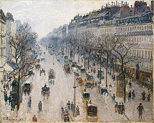 Le Boulevard Montmartre, matin d'hiver (Camille Pissarro)
