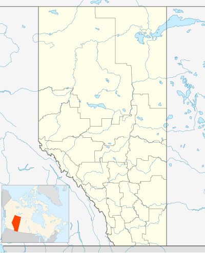 Carte de l'Alberta