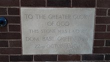 Foundation stone Cardinal Griffin College foundation stone, Cannock.jpg