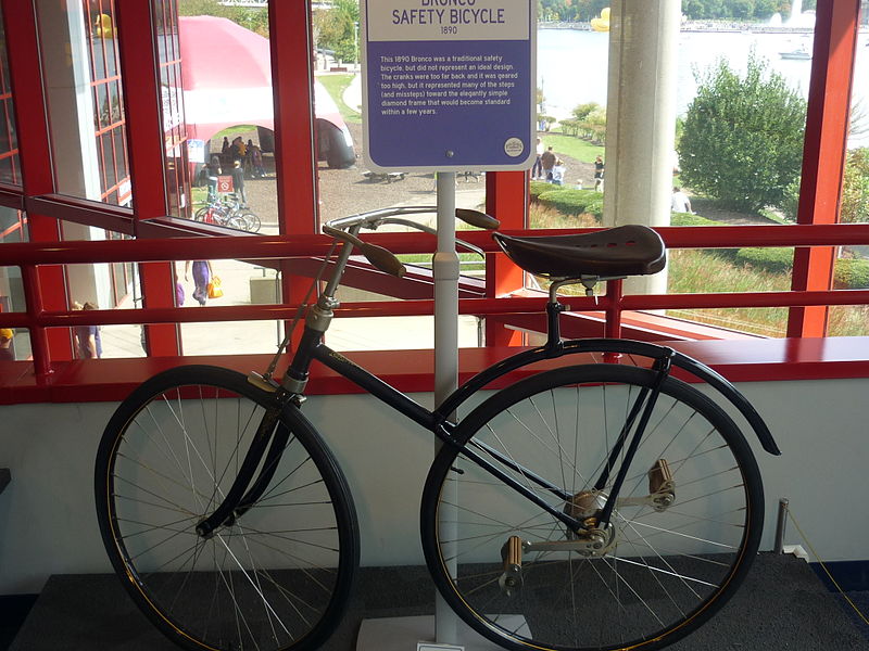 File:Carnegie Science Center 1890 Bronco Safety Bicycle.JPG