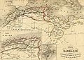 Carte du Maghreb de 1843.