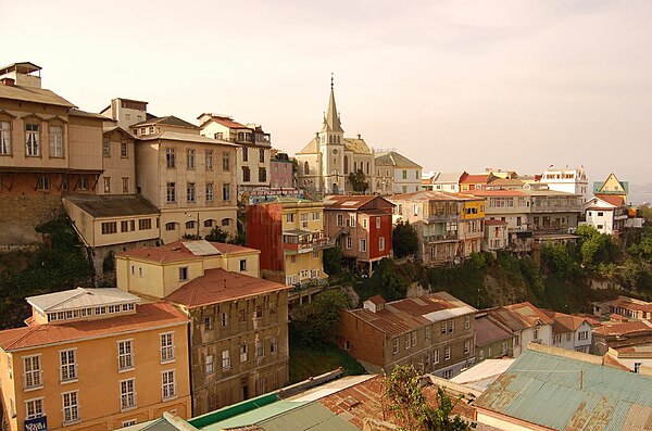 Hills in Valparaiso.