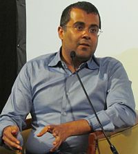 Bhagat in the "Meet the Author" programme at the Sharjah International Book Fair on 21 November 2011