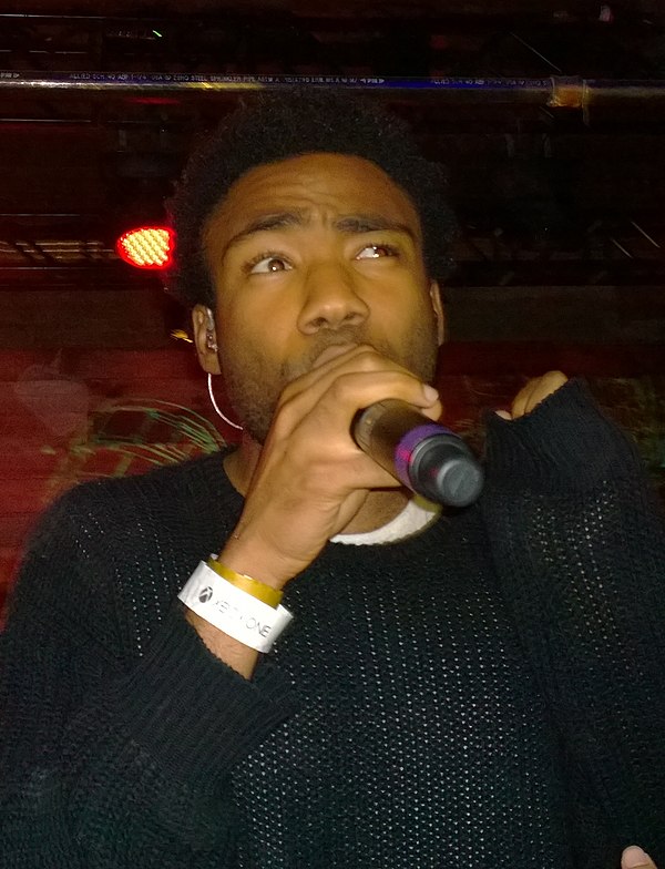 Glover performing as Childish Gambino at South by Southwest in 2014