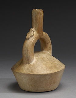 Stirrup spout vessel