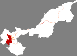 Jiao District - Carte