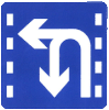 Lane for U-turn and turn left