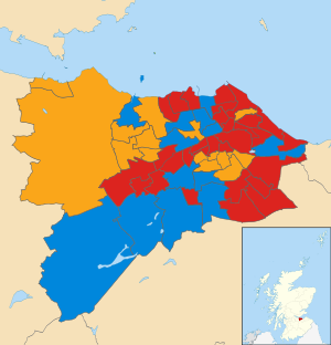 Stadtratswahlen der Stadt Edinburgh 2003.svg